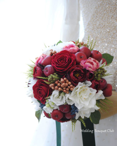 クリスマスのウェディングブーケ|ウェディングブーケ倶楽部@大阪｜造花