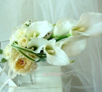 【造花/シルクフラワー】 SKB43:クラッチブーケ カラーのクラッチブーケ