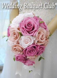 プリザーブドフラワーのティアドロップブーケ プリザーブドフラワーのティアドロップブーケ