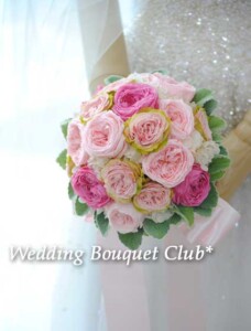 フリル咲きのバラブーケ