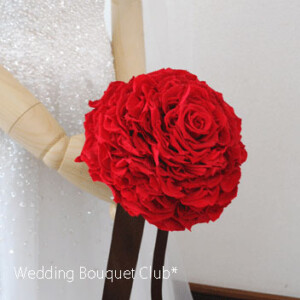 プリザーブドフラワー・メリアブーケ赤