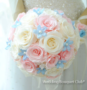 pb4114 ジャスミンとバラのブーケ・プリザーブドフラワー