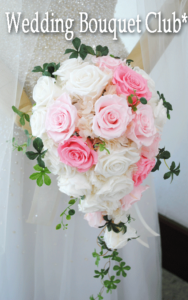 p025:キャスケードブーケ:プリザーブドフラワー キャスケードブーケ:プリザーブドフラワー