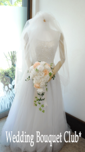 p025:キャスケードブーケ:プリザーブドフラワー キャスケードブーケ:プリザーブドフラワー