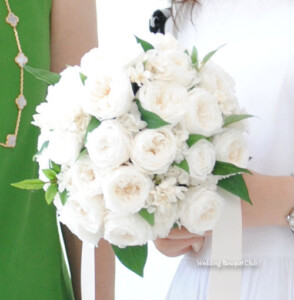 手作りブーケ教室・生徒様作品pb1002 オールドローズブーケ